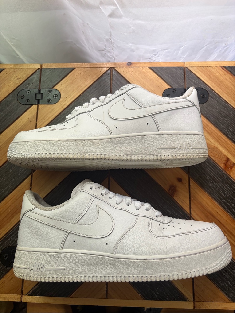 Nike White Low-Top Leather Sneakers